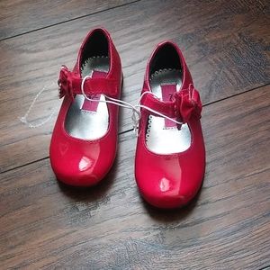Little girls Red dress shoes